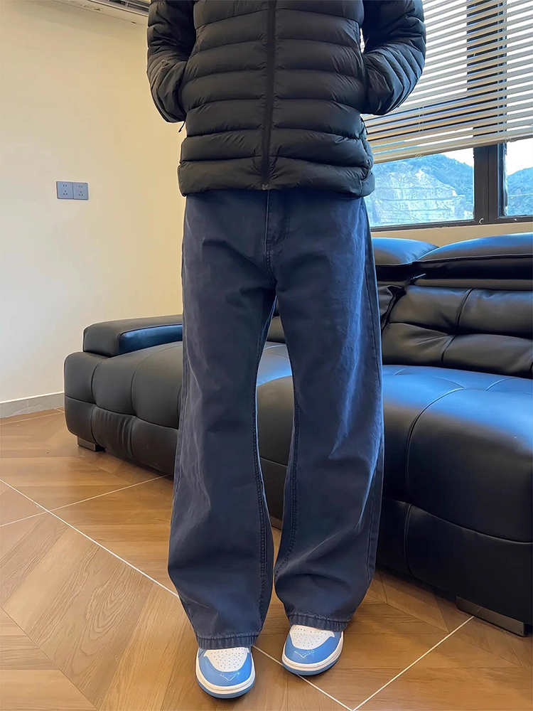 French Streetwear Brand - Jeans da Uomo Cleanfit Blu Stile