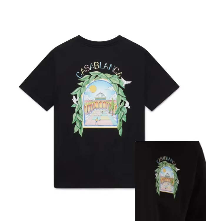French Streetwear Brand - Nuova T-Shirt Classica con Grafica Arch