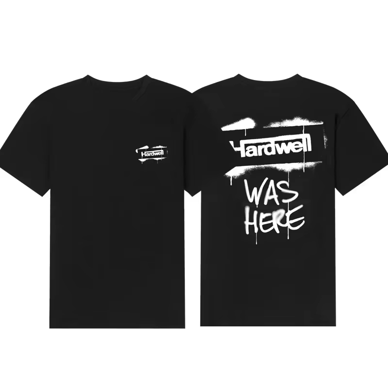 Streetwear Brand Label - T-shirt in cotone con grafica WAS
