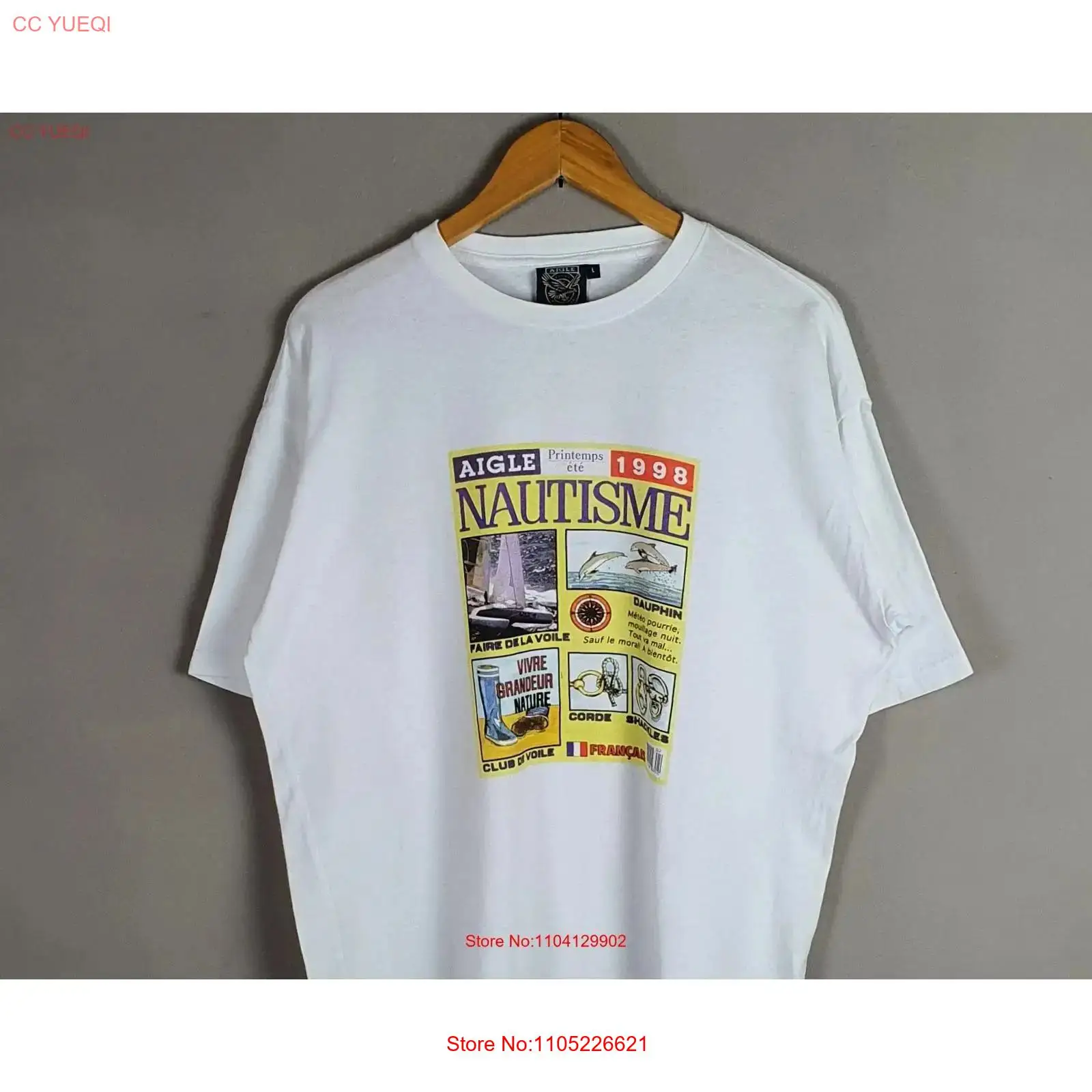 T-shirt vintage AIGLE Nautisme - French Streetwear Brand recensione e prezzo